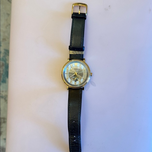 Versace Other - Versace Gold and Black Men's Watch